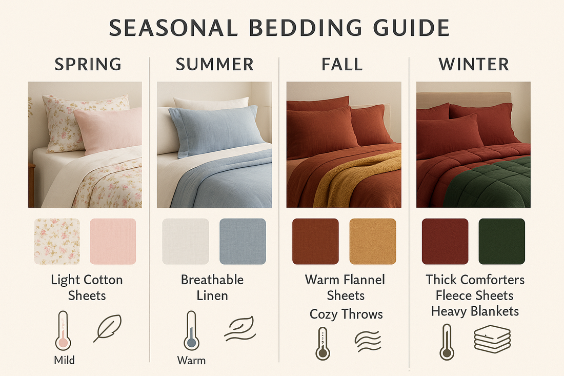 How to Choose the Right Bedding for Each Season