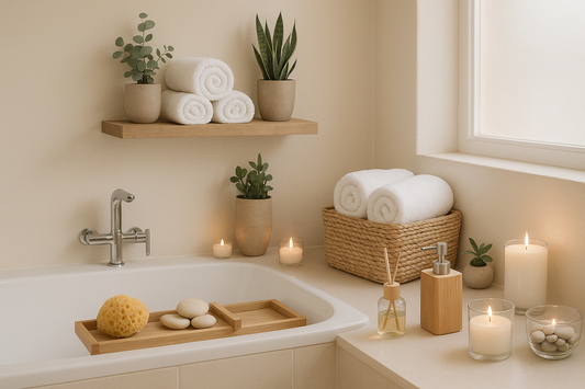 Spa-Like Bathroom Décor on a Budget