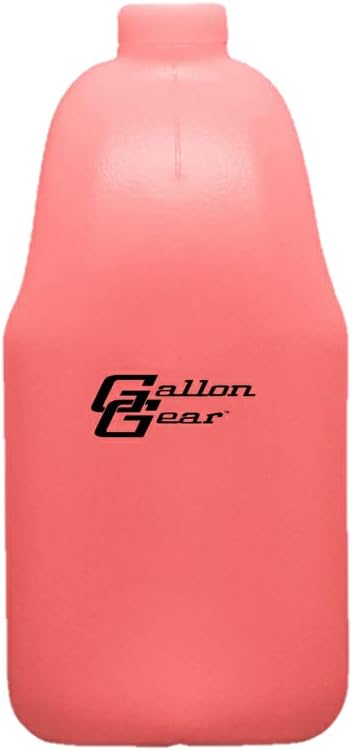Gallon Gear Half-Gallon Large Water Bottle - BPA Free Plastic, Reusable Water Jug - Hydration Water Bottle for Men and Women - Gym, Sports, Training & Fitness (Pink)