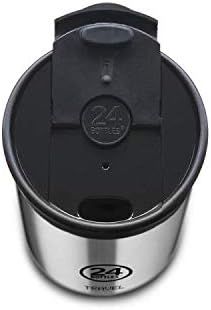 Travel - Tumbler 12oz/20oz, Thermos for the Office and Travelling, 100% Leak Proof for Coffee and Tea (6 Hours Hot and 12 Hours Cold Beverages), Made of Stainless Steel, Italian Design