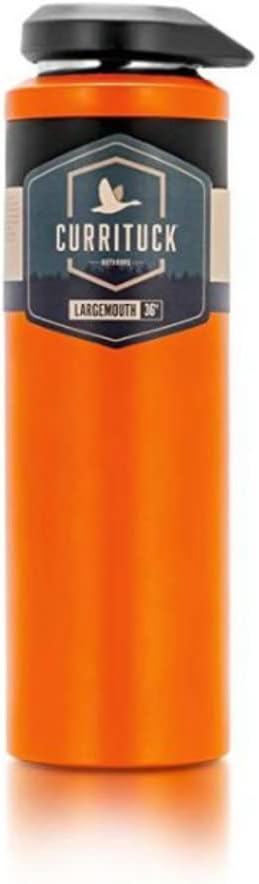 Camco Currituck Wide Mouth Orange 36 oz. Water Bottle - BPA Free, Keeps Drink's Temperature For Hours, Great for Outdoor Activities (51947)