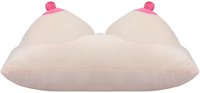XGOPTS Boobs Breasts Pillow Cushion Creative 3D Feminist Boobs Pillow Soft Memory Foam Sleep Pillow Funny Chest Shaped Pillow Ergonomic Breast Cushion for Couples Home Decor for Valentine's Day