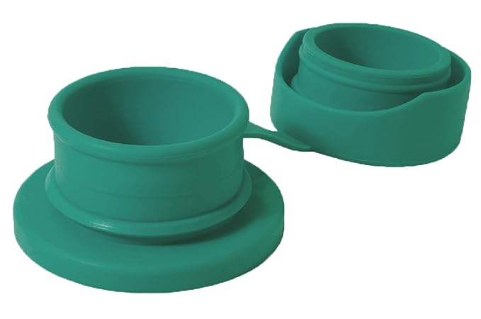 Pura Sport Big Mouth Silicone Sport Top - Leak & Spill-Proof, Plastic-Free, MadeSafe Certified, Medical-Grade Silicone - Fits All Sport Bottles – Mint