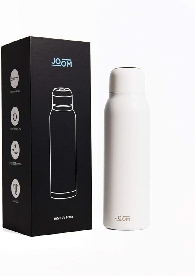 JOOM Self Cleaning Water Bottle Insulated Stainless Steel Water Bottle with UV Water Purifier, Smart Water Bottle Pure Water in 90 seconds, 20oz