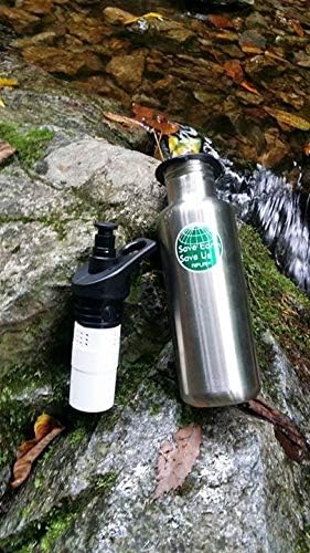 Classic filter bottle water bottle 27oz Power Rhino stainless steel Camping Hiking Backpacking Outdoor Emergency Survival Sports Cap