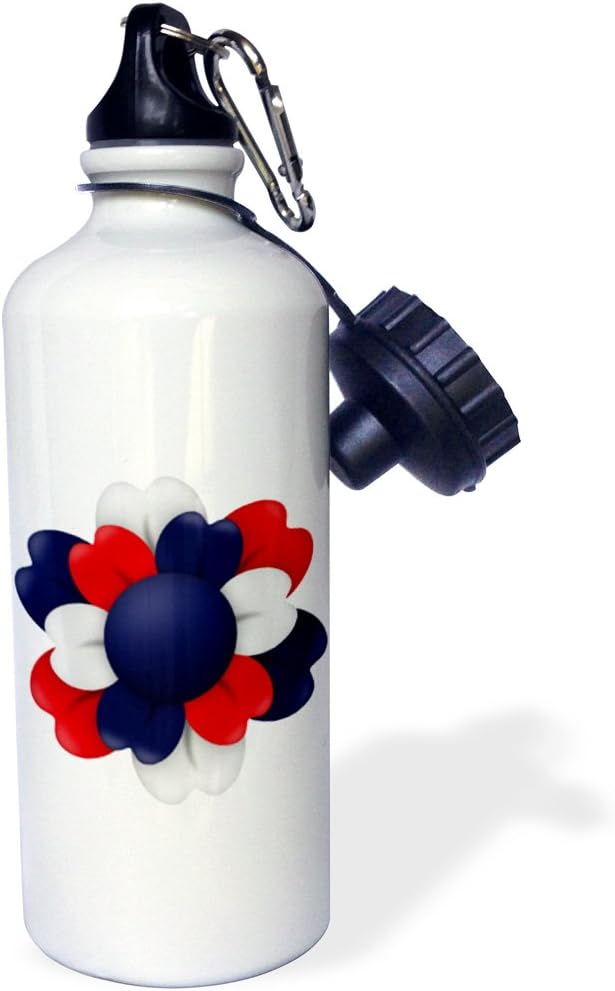 3dRose Its All Shits And Giggles Until Someone Giggles And Shits Black-Sports Water Bottle, 21 oz, White