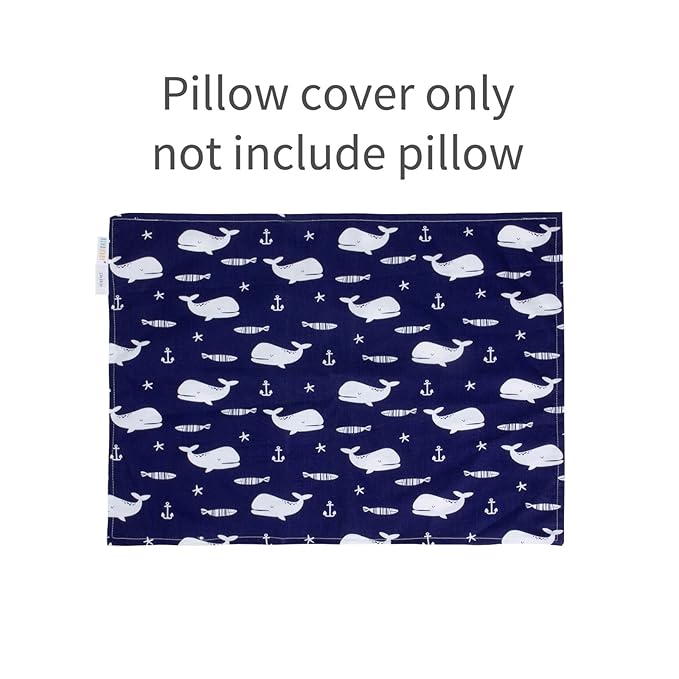 ALVABABY Toddler Pillowcases Fits 13 x 18,12x 16 Kids Pillow 2 Pieces of Cotton Baby Pillow Cover with Envelope Kids Pillowcases for Boys Girls Sleep and Dream Dinosaur and Seaworld 2TPW12-1