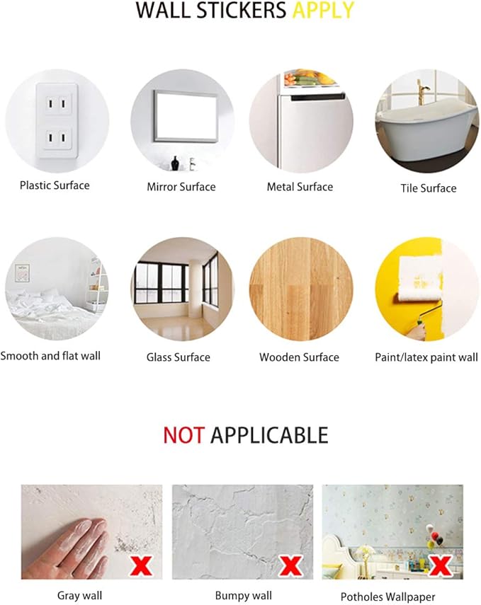 Flower Wall Sticker, Rohome Waterproof PVC Peel and Stick Rose Wall Decals Home Decor for Sofa Background Living Room Bedroom Kitchen Nursery Room Decorations(Parent) (04)