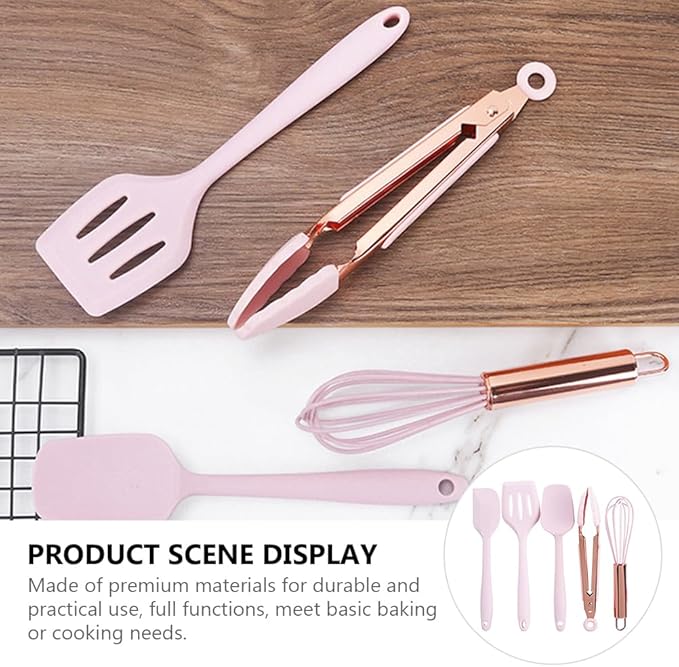 Children's Baking Tools Kids Silicone Baking Tool kids spatulas Kids Pastry Scraper Kids Utensil tools for kids kid spoons bread baking tool non stick Cutlery Set Stainless steel