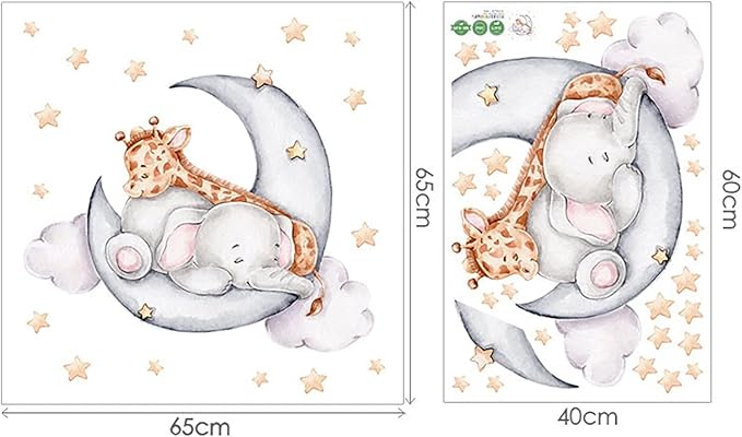 Wall Stickers for Kids Baby Room Decorative Wall Decal Kids Bedroom Wall Stickers, Peel and Stick Removable Wall Decors for Daycare, Boy Room, Girl Room, Nursery, Baby Room, Playroom