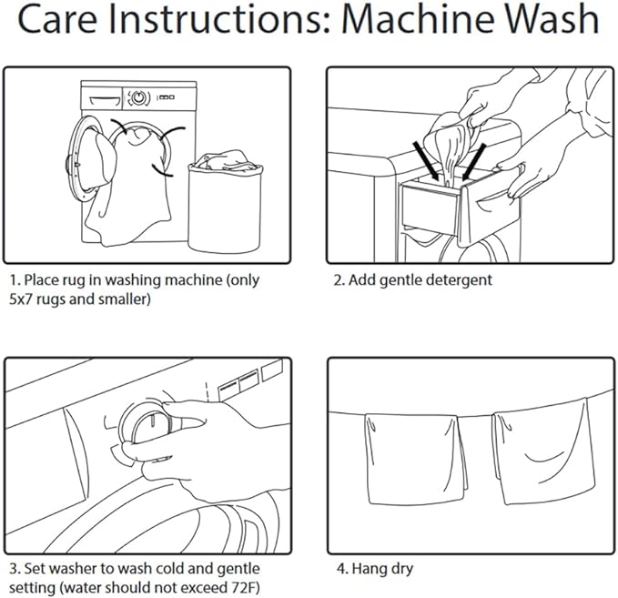 Machine Washable Modern Solid Design Non-Slip Rubberback 2x3 Pack of 2 Traditional Area Rug for Entryway, Bedroom, Kitchen, Bathroom, 2'3" x 3' - Pack of 2, Gray