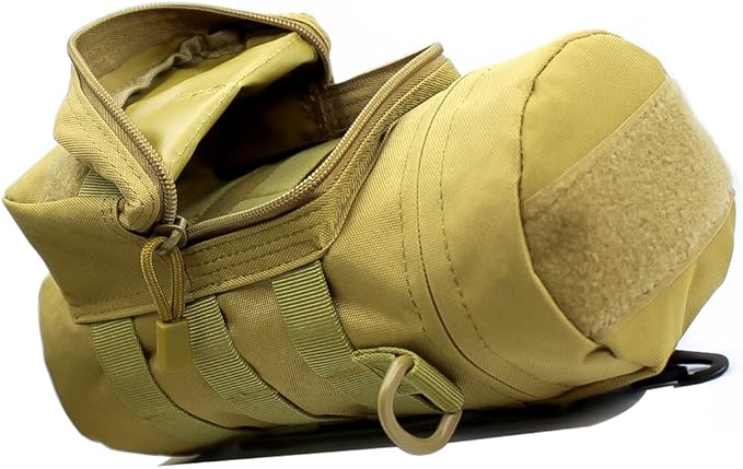 Outdoor Military Tactical Water Bottle Bag, Multi-Function Mount Water Bottle Bag for Camping Trip, with Adjustable Shoulder Strap, Large-Capacity Water Bottle Bag on Waist