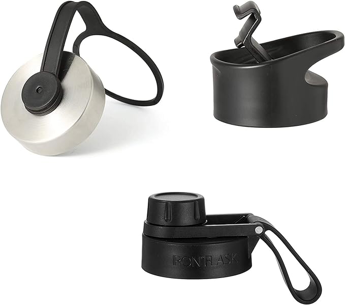 IRON °FLASK Sports Water Bottle - 64 Oz 3 Lids (Wide Spout Lid), Leak Proof - Stainless Steel Gym & Sports Bottles for Men, Women & Kids - Double Walled, Insulated Thermos, for Mom