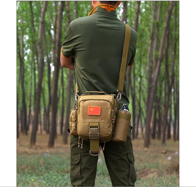 Adjustable Tactical Water Bottle Pouch CREATOR Foldable MOLLE Water Bottle Holder Attachment Carrier for Backpack/Waist bag/Belt