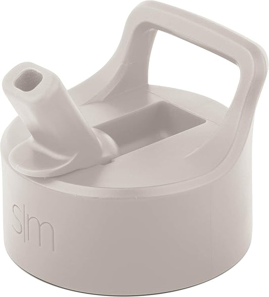 Simple Modern Insulated Straw Lid - Fits All Summit and Hydro Flask Wide Mouth Water Bottle Sizes - Insulated Splash Proof Cap for 10-128 oz - Almond Birch