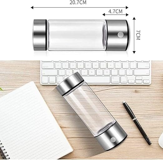 Hydrogen Water Bottle Generator,Hydro Health Hydrogen Water Bottle for Home Office Travel Gym,Portable Hydrohealth Bottle Improve Hydrowater Quality in 3 Minutes,Up to 1600PPB+Gift Box