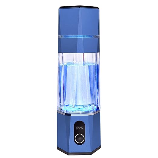 Hydrogen Alkalin Hydrogen Water Generator,Portable Rechargeable aquahealth Hydrogen Water Bottle with SPE/PEM Technology, Suitable for Home, Office, Travel, and Fitness Hydration.(Blue)