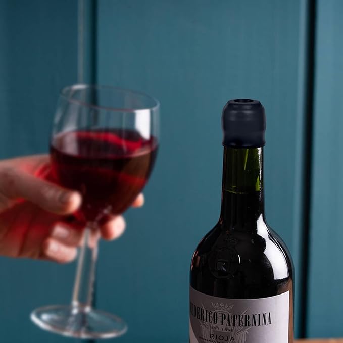 8 PCS Wine Stoppers Set Reusable Silicone Bottle Stoppers for Wine,Champagne