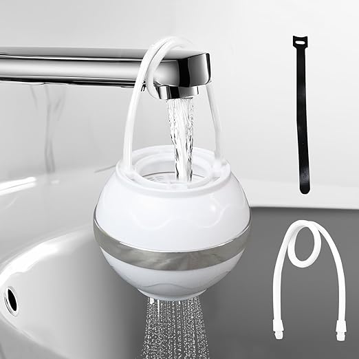 Bathtub Water Filter, Bath Ball Filter, Tub Filter for Bathtub, 8-Stage Bath Filter for Tub, 2500 Gallons of Filtration, Reduces Contaminants, Purify Bathwater for Healthier Hair&Skin, BPA Free