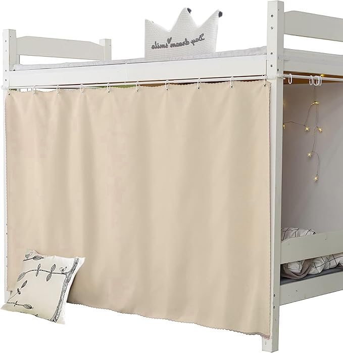 Dorm Home Solid Thicken Bunk Blackout Bed Curtains Cloth Bed Canopy Students Single Sleeper,1panel