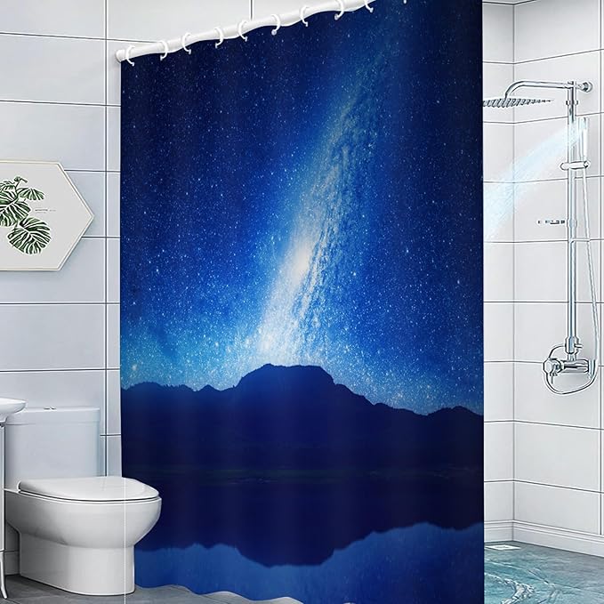 Fish Shower Curtain for Bathroom Abstract Swiming Fishes Shower Curtains Home Bathroom Bathtubs Fish Decor Polyester Shower Curtain Waterproof Washable Durable 12 Hooks 72"x72"