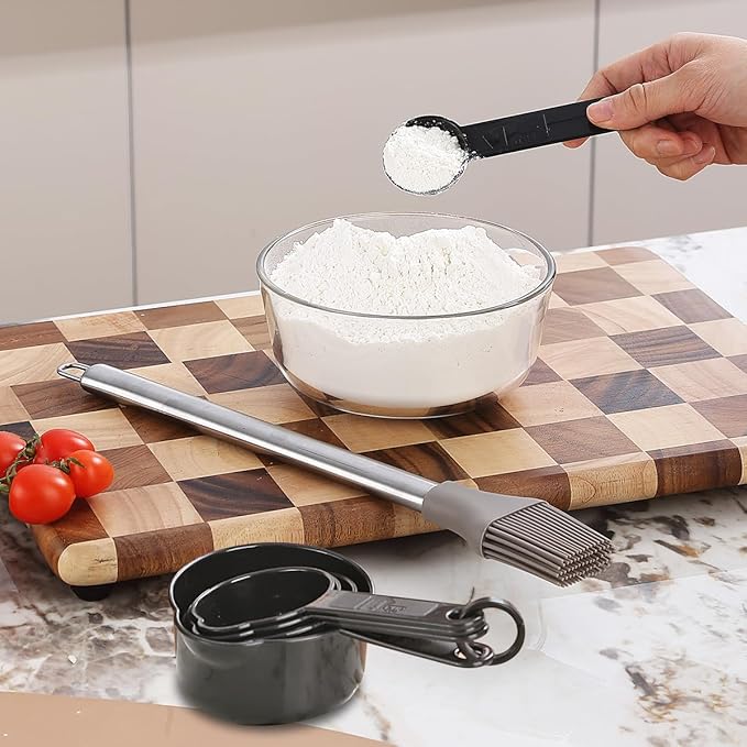 Kitchen Utensils Set, Kyraton 38 Piece Silicone kitchen Cooking Utensils Set with Utensil Rack, Spoon Spatula Set, Non-Stick kitchen Gadgets, Dishwasher Safe