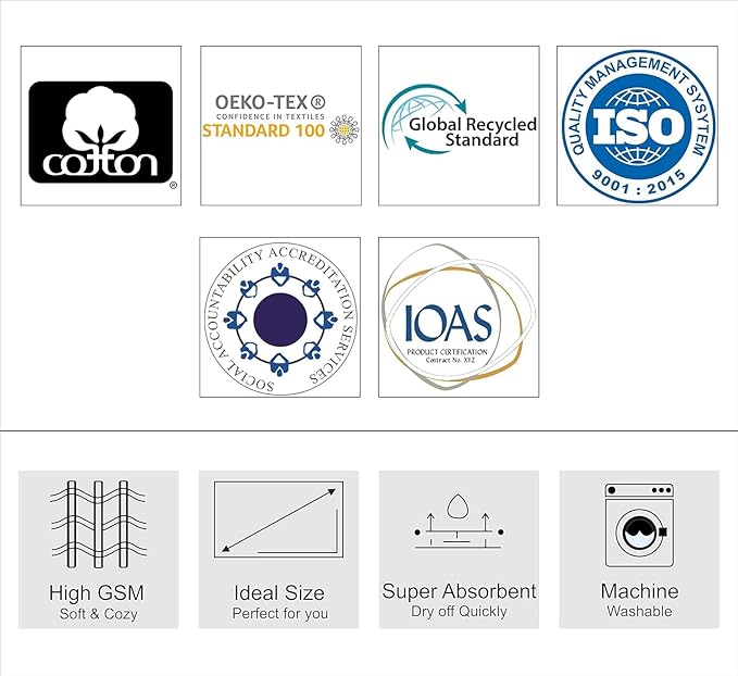 6 Piece Towel Set - Bath Time Hearts - 2 Bath Towels, 2 Hand Towels, 2 Washcloths in Bonus Tote Bag - 100% Cotton Jacquard Colorful Soft Absorbent Pool Beach Kids Towel Gift - Pink White