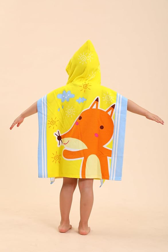 Hooded Towels for Kids, Kids Beach Towels for Boys/Girls, Swimming Towels/Towel Robes/Wearable Towels/Pool Towels for Kids 2-10, Poncho Beach Towels for Kids, Hooded Beach Towels for Toddlers