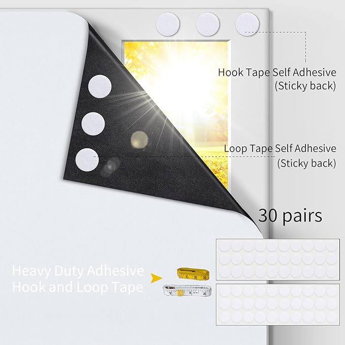 Portable Blackout Shades 100% Blackout Curtains for Bedroom Small Window Curtains No Light Kitchen Windows Insulated for Nursery for Baby Travel Curtain,White,56" W x 80" L,1 Panel