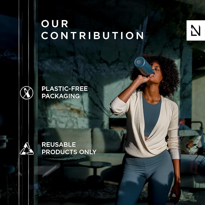 LARS NYSØM Stainless Steel Insulated XL Water Bottle 12oz 17oz 25oz 34oz 51oz | BPA-free Insulated Thermo Flask for Hot and Cold Beverages | Leakproof Large Drinking Bottle (Berry, 51oz)