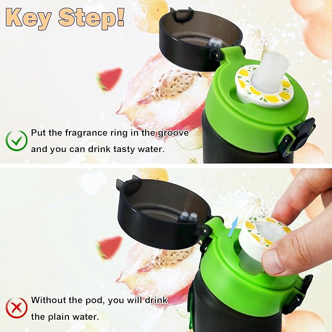 20 Flavor Pods for Air Water Bottle, Fruit Fragrance Pods Accessory for Scent Water Cup, 0 Sugar 0 Calories Fruit Fragrance Pods for Outdoor Sports, Exercise, Fitness, Back to School Gifts