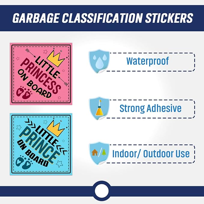 Baby Stickers for Car Decals Family Kids On Board Decal in Cars Vehicle Safety Signs Vinyl Bumper Removable Decals Label Drive Safely Around Window Sign Truck Label Decorations