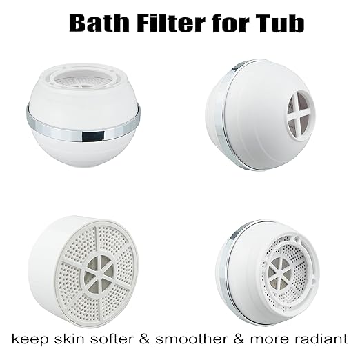 8 Stages Bath Ball Water Purifier,Bathtub Water for Water Purifier Hanging Shower,Smoother Skin,Purify Your Bathwater,Easy Installation