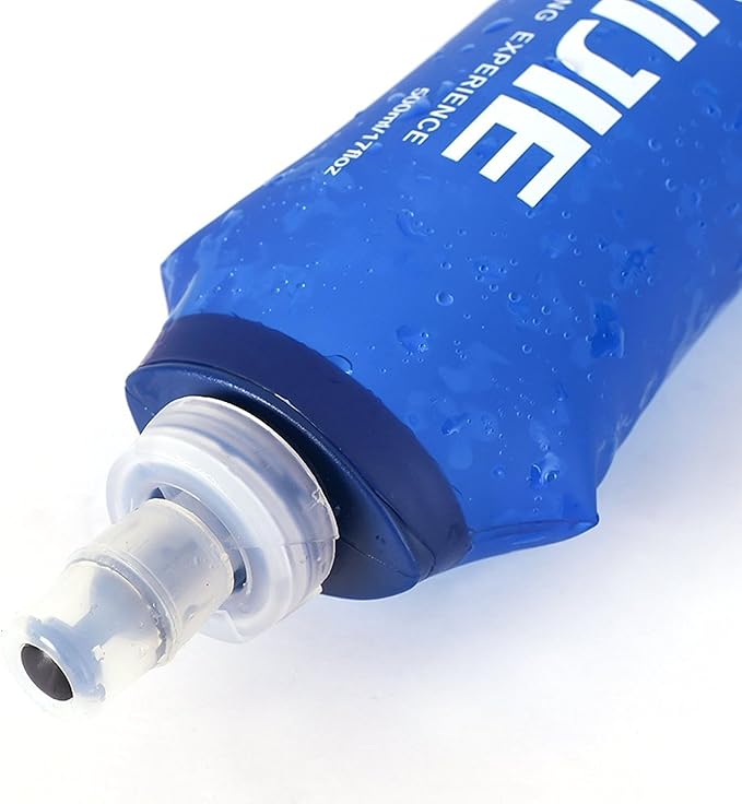 AONIJIE 2 Pack of Soft Soft Folding Hydration Bottle Water Collapsible Flask BPA-Free Bottles (500ml/17.08oz), SD52-500