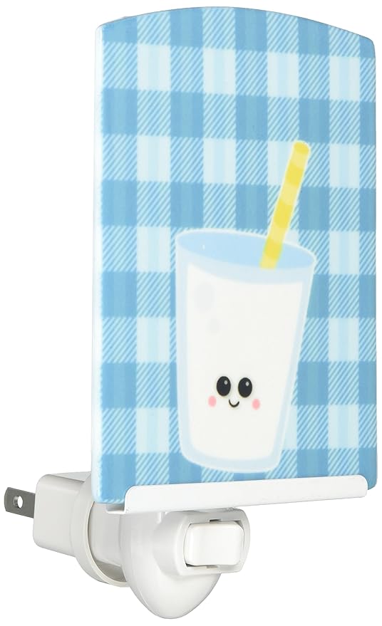 Caroline's Treasures BB7047CNL Milk Face Ceramic Night Light Compact, UL-Certified, Ideal for Bedroom, Bathroom, Nursery, Hallway, Kitchen, 6x4x3, Multicolor