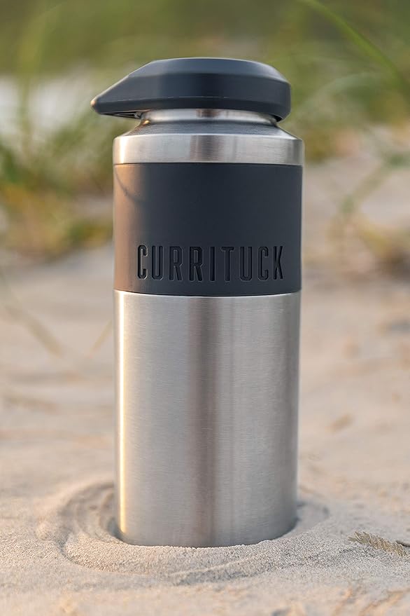 Camco 51986 24 oz Currituck SS Bottle (24oz, Wide Mouth, Stainless Steel)