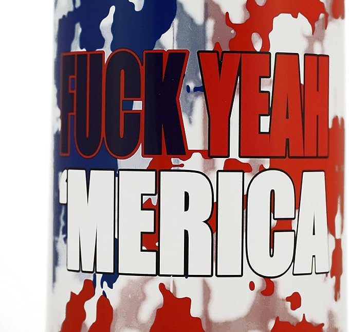 JUST FUNKY F@#! Yeah America 32oz Plastic Water Bottle