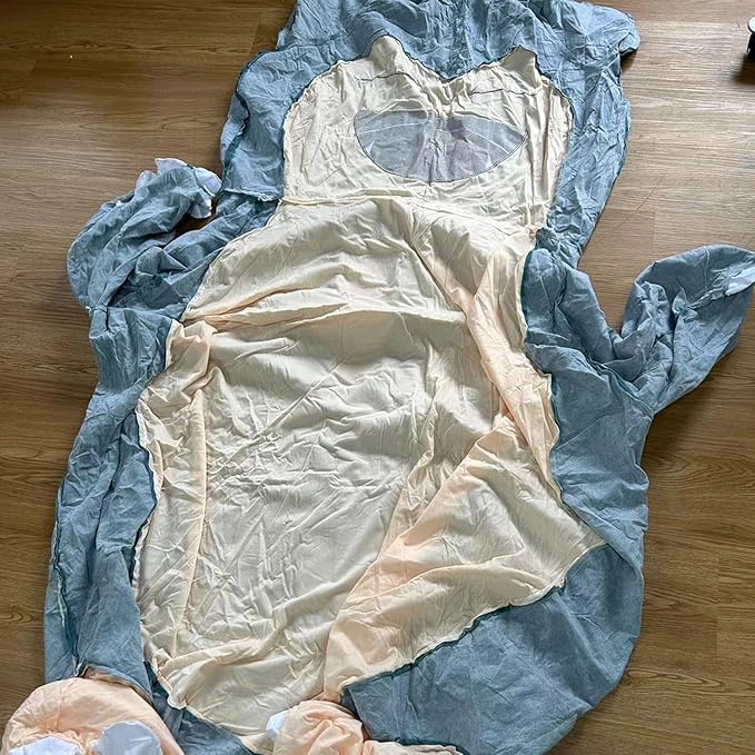 Giant Bean Bag Chair Cover Unstuffed Large Size Bed Pillow Plush Bean Bag for Holiday Birthday Gifts (150cm/59inch, Smile Style)