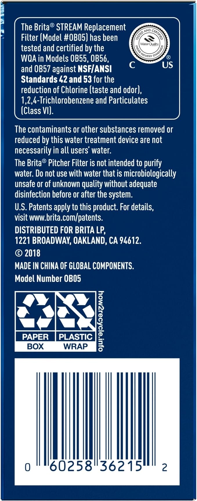 Brita Stream Pitcher Water Filter for Pitchers and Dispensers, BPA-Free, Replaces 1,800 Plastic Water Bottles a Year, Lasts Two Months or 40 Gallons, Includes 3 Filters