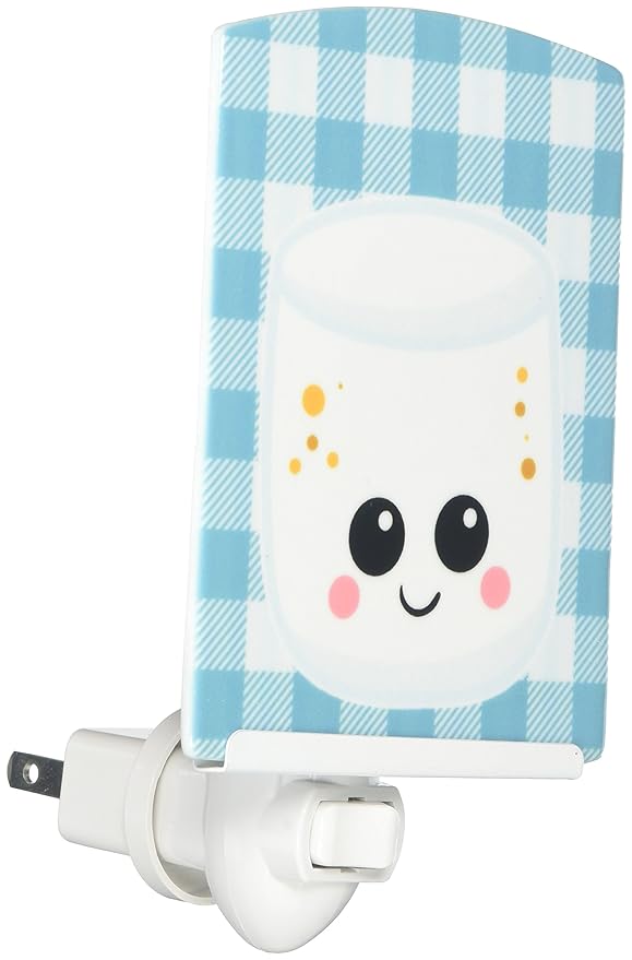 Caroline's Treasures BB7056CNL Marshmellow Face Ceramic Night Light Compact, UL-Certified, Ideal for Bedroom, Bathroom, Nursery, Hallway, Kitchen, 6x4x3, Multicolor