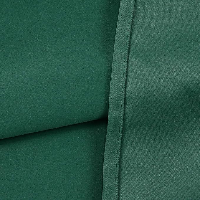 Green Valance for Kitchen Blackout Thermal Insulated 70X18 Inches Short Curtains Drapes Grommet Valance for Bedroom/Living Room 1 Panel