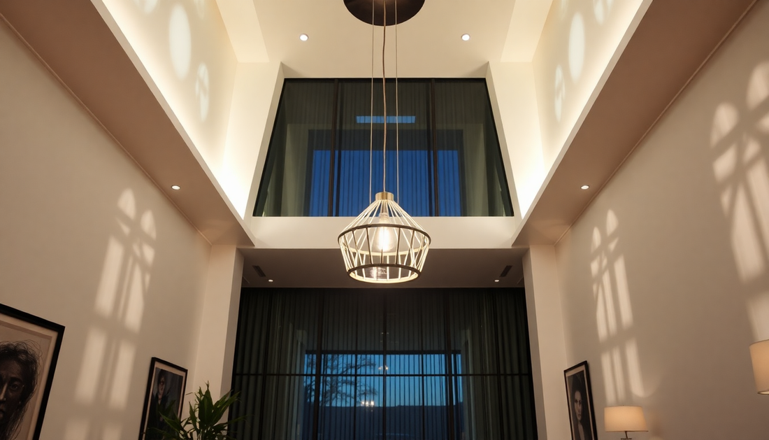 Modern pendant light in a stylish kitchen