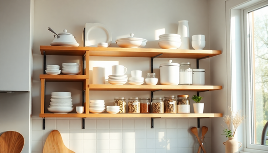Elevate Your Space with Stylish Open Shelf Décor