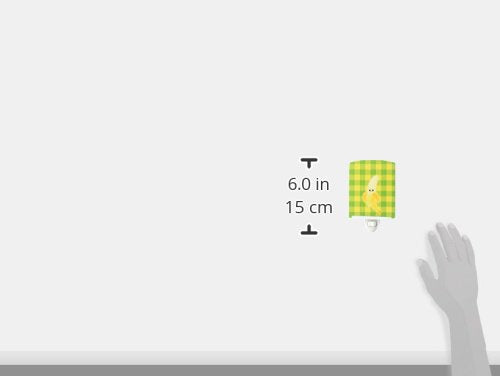 Caroline's Treasures BB6993CNL Banana Face Ceramic Night Light Compact, UL-Certified, Ideal for Bedroom, Bathroom, Nursery, Hallway, Kitchen, 6x4x3, Multicolor