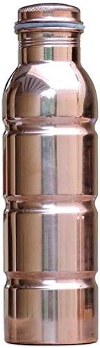 Pure Copper Water Bottle | Copper Stylish Bottle Joint Free with Ayurvedic Benefited 100% Pure and Leak Proof Bottle 33.84 US FL Ounce Capacity