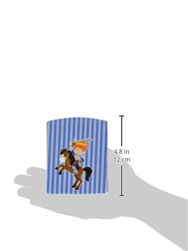 Caroline's Treasures BB8747CNL Ginger Boy Knight on Horse Ceramic Night Light Compact, UL-Certified, Ideal for Bedroom, Bathroom, Nursery, Hallway, Kitchen, 6x4x3, Multicolor