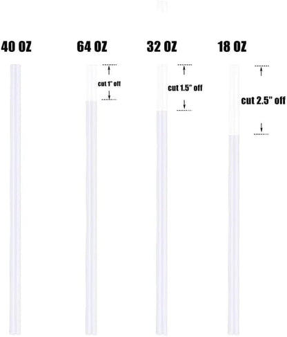 6 PCS Straws with Straw Cover Caps compatible with Stanley Adventure Quencher Tumbler, 12 Inch Straw compatible with Stanley, Straw Tips with Straws compatible with Stanley, come with 2 Brush