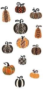 SUPERDANT Halloween Wall Stickers Polka Dot Pumpkin Wall Decals Textured Pumpkin Wall Sticker Halloween Stickers for Kids Halloween Window Decoration for Halloween Party Decorations