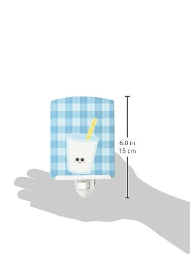 Caroline's Treasures BB7047CNL Milk Face Ceramic Night Light Compact, UL-Certified, Ideal for Bedroom, Bathroom, Nursery, Hallway, Kitchen, 6x4x3, Multicolor