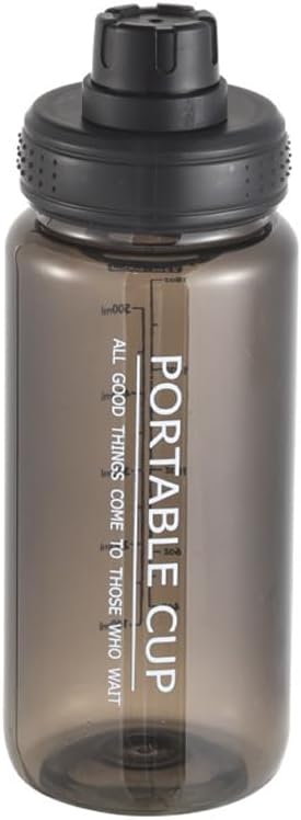 Water Bottles 20oz Portable Cup PC Material BPA-Free Wide Mouth Leakproof Sports Water Bottles with Handle, Gym Space Cup For Fitness Yoga Workouts